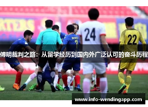傅明裁判之路：从留学经历到国内外广泛认可的奋斗历程
